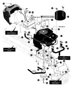 Part Location Diagram of 94307E717 Murray BRACKET, MUFFLER MOUNT